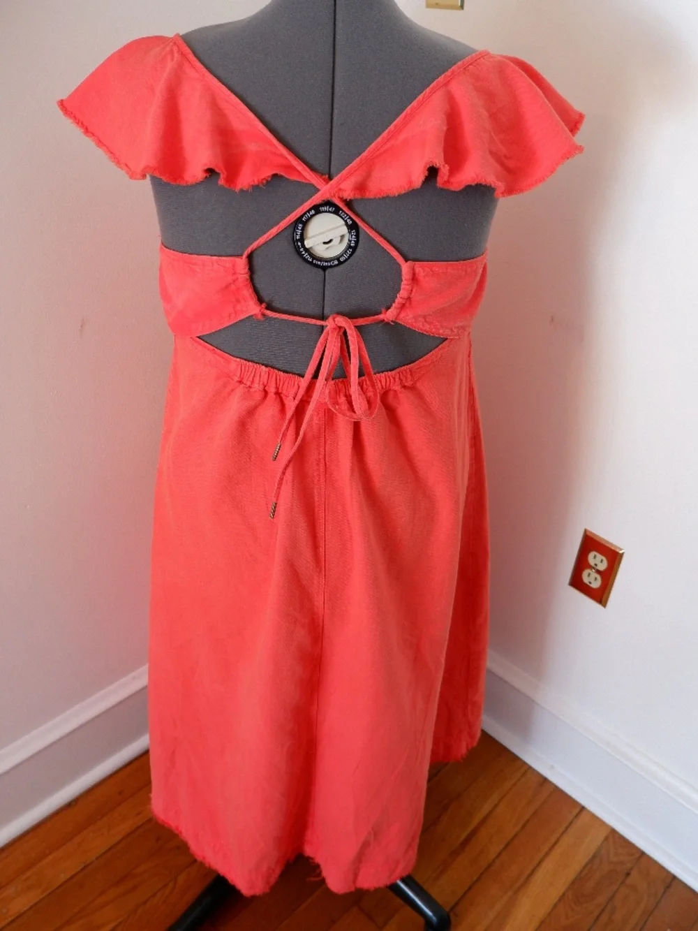 Plus Size Anthropologie Pilcro Flutter Sleeve Midi Dress - Picture 2 of 6